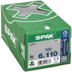 Spax T-Star Plus süllyesztett fejű önmetsző csavar, 100 db, 6 x 110 mm
