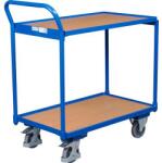 Variofit Polcos kocsi fogantyúval, 250 kg-ig, 2 polc, 101 x 97, 5 x 52, 5 cm, kék