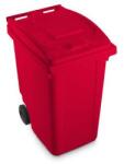 Mobil Plastic Műanyag hulladékgyűjtő Benny szelektív hulladékgyűjtésre, űrtartalma 360 l, piros