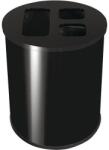Probbax Szeméttároló szelektív hulladékhoz, 40 l, fém, fekete