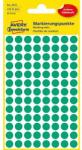 Avery Zweckform kerek öntapadós címke, papír, átmérő: 8 mm, zöld