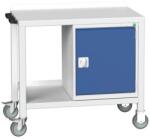 bott Verso Weld mobil műhelyasztal, 91 x 100 x 60 cm, 1 szekrény, acél, szürke-kék