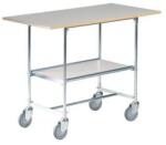 Ergobjorn felszolgáló polcos kocsi, 100 kg-ig, 2 polc, 120 x 60 x 90 cm