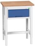bott Műhelyasztal Bott Verso, 78-93 x 70 x 60 cm, 1 fiókos, multiplex, szürke-kék