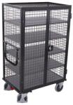 Cordes Magas ketreces kocsi lengőajtókkal, 5 polccal, 500 kg-ig, 111, 5 x 73 x 181 cm, szürke