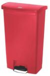 Rubbermaid Front Step műanyag szemetes kosár, 68 l térfogat, piros