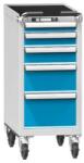 POLAK ZH műhelykocsi, 5 fiókos, 1060 x 442 x 753 mm, szürke/kék