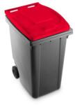 Mobil Plastic Műanyag hulladékgyűjtő Benny szelektív hulladékgyűjtésre, űrtartalma 360 l, szürke/piros