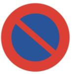 Novap fényvisszaverő tábla - állni tilos, műanyag