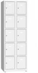 Kovona Philip hegesztett öltözőszekrény, 10 box, hengerzár, szürke/szürke