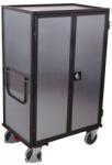 Cordes Magas szekrényes kocsi fogantyúval és 4 tömör falú, 500 kg-ig, 5 polccal, 181 x 131, 5 x 83 cm, szürke