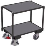 Cordes Euro szállítókocsi rendszer, 2 polc, 10 mm-es élvastagság, 67, 5 x 41, 5 x 66, 5 cm, szürke