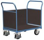 Cordes Platform kocsi két fogantyúval, teljesen párnázott és oldalfallal, 1000 kg-ig, 101, 5 x 179, 5 x 80 cm, kék