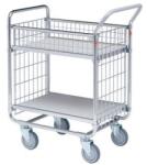 Ergobjorn polcos kocsi fogantyúval és rácsos oldalfalakkal, 200 kg-ig, 2 polc