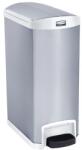 Rubbermaid Slim Jim Step On End Step szemeteskuka, 50 l, matt rozsdamentes acél, fehér