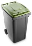 Mobil Plastic Műanyag hulladékgyűjtő Benny szelektív hulladékgyűjtésre, űrtartalma 360 l, szürke/zöld