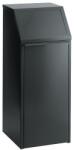 VAR Fém szemétkosár szelektív hulladékgyűjtéshez VAR, űrtartalma 68 l, fekete