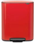Brabantia Bo pedálos szemetes, 60 l, piros, Brabantia
