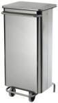 Rossignol Lewis higiénikus fém szemetes kosár, 110 l, rozsdamentes acél