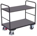 Variofit Polcos kocsi, 250 kg-ig, 2 polc, 99 x 126 x 80 cm, szürke