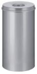 VEPA BINS TŰZÁLLÓ FÉM SZEMETES, 50 L, SZÜRKE