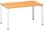 Alfa Office Alfa 200 irodai asztal, 140 x 80 x 74, 2 cm, egyenes kivitel, bükk Bavaria mintázat, RAL9010