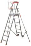 Facal Mozgatható alumínium fellépős létra Facal fogantyúval, 7 fokos