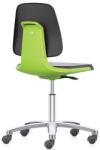 Bimossa Munkaszék Bimos Labsit 9123, háttámla Flex 3D funkcióval, poliuretán, alumínium kereszt, zöld/antracit