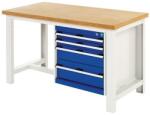 bott Cubio munkaasztal, multiplex, 1 fiók, 75 x 200 cm - manutan - 851 281 Ft