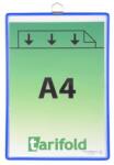Djois Bemutatótábla Tarifold A4, fÜllel, kék