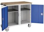 bott Karbantartó fiókos kocsi Bott Verso, 98 x 105 x 60 cm, 2 szekrény, multiplex, szürke-kék