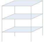 Schulte Design Andras fém polcállvány, alapkivitel, 200 x 150 x 80 cm, 1 200 kg, 3 polccal, horganyzott