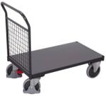 Cordes Platform kocsi fogantyúval hálós töltettel, 500 kg-ig, 101, 5 x 132, 5 x 80 cm, szürke