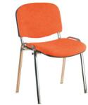 ALBA CR ISO Velours Chrom konferenciaszék, narancssárga