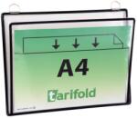 Djois Bemutatótábla Tarifold A4, két fÜllel, fekete