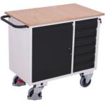 Cordes Műhelykocsi szekrénnyel és 6 fiókkal, 111 x 60 x 96 cm, szürke