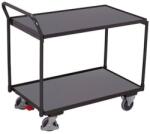 Variofit Polcos kocsi fogantyúval, 250 kg-ig, 2 polc, 101 x 112, 5 x 62, 5 cm, szürke