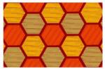 Notrax Déco Design Imperial Honeycomb beltéri tisztítószőnyeg, narancssárga, 150 x 90 cm