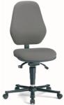 Bimossa Antisztatikus ESD munkaszék Bimos Basic 9155E kerekekkel, lábtartó nélkül, szövet, magas háttámla, szürke