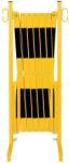 Crash Stop Dancop fém mobil korlát, összecsukható, fekete-sárga, hossza: 400 cm