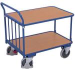 Variofit PV03 polcos kocsi, 2 polc, 400 kg-ig, 130, 5 x 70, 5 x 103 cm, kék