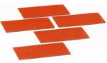 Smit Visual mágnesek, 5 db, piros téglalap