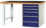 bott Cubio munkaasztal, fenol, 5 fiók, 75 x 150 cm - manutan - 898 208 Ft