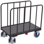 Cordes Platform kocsi két megerősített falú, 400 kg-ig, 104, 5 x 106 x 60 cm, szürke