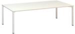 Alfa Office Alfa 420 konferenciaasztal fehér lábazattal, 240 x 120 x 74, 2 cm, fehér mintázat