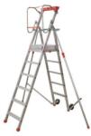 Facal Mozgatható alumínium fellépős létra Facal fogantyúval, 6 fokos