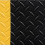 Notrax Sof-Tred gyémánt bevonatú fáradásgátló ipari szőnyeg, fekete/sárga, 90 x 100 cm