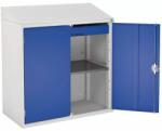 bott Szekrény ferde íróasztallal Bott, 113 x 105 x 55 cm, szürke-kék