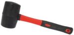TopTrade gumikalapács, fekete, üvegszálas nyéllel, átmérő: 60 mm / 700 g, profi