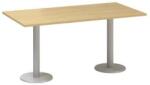 Alfa Office Alfa 400 konferenciaasztal szürke lábazattal, 160 x 80 x 74, 2 cm, vadkörte mintázat